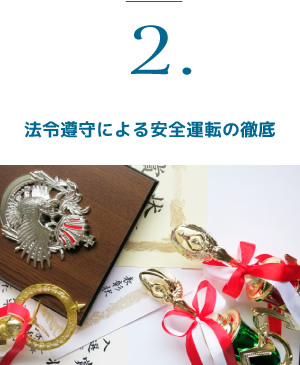法令遵守による安全運転の徹底